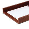 Dacasso Rustic Brown Leather Letter Tray AG-3201